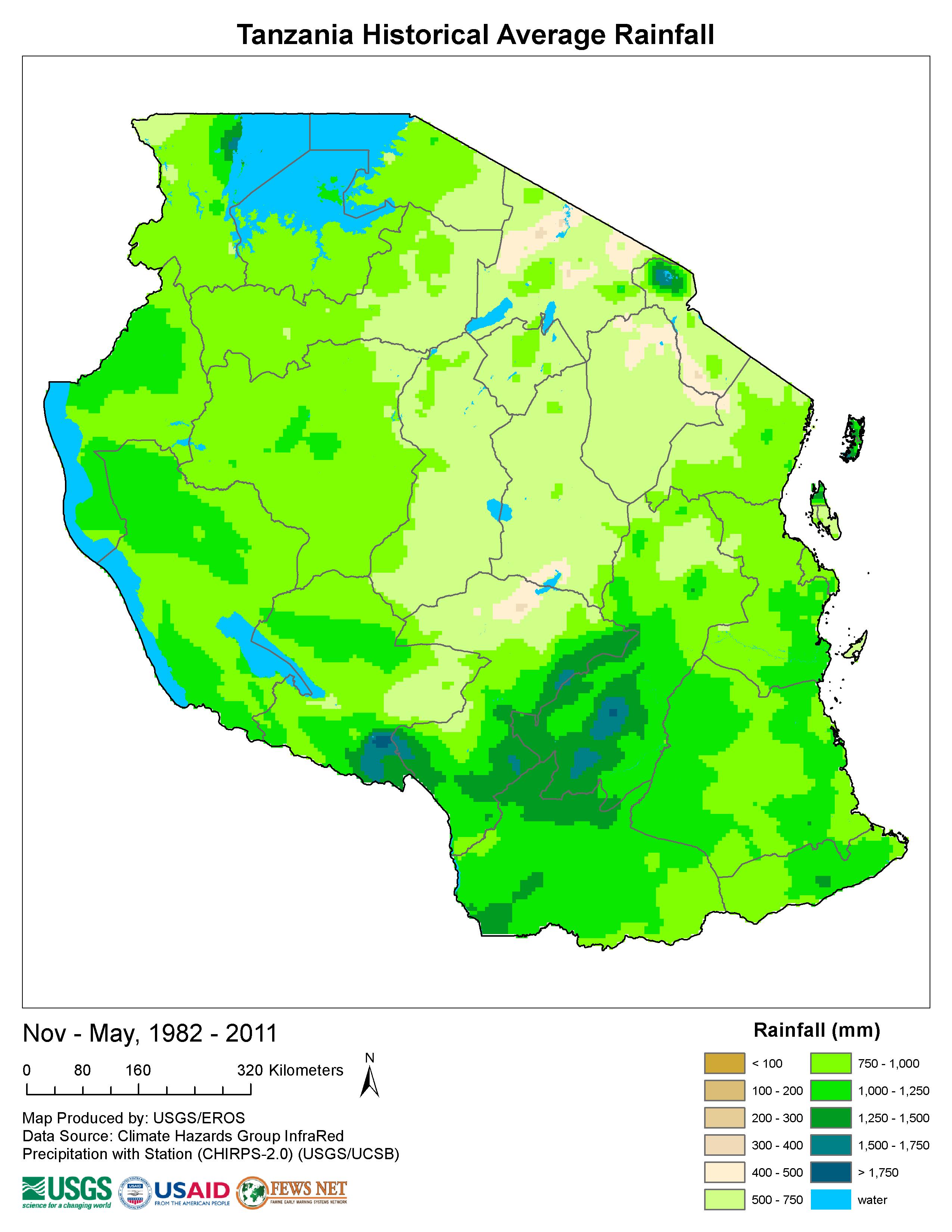 タンザニアの気候の地図 地図のタンザニアの気候は東アフリカ アフリカ