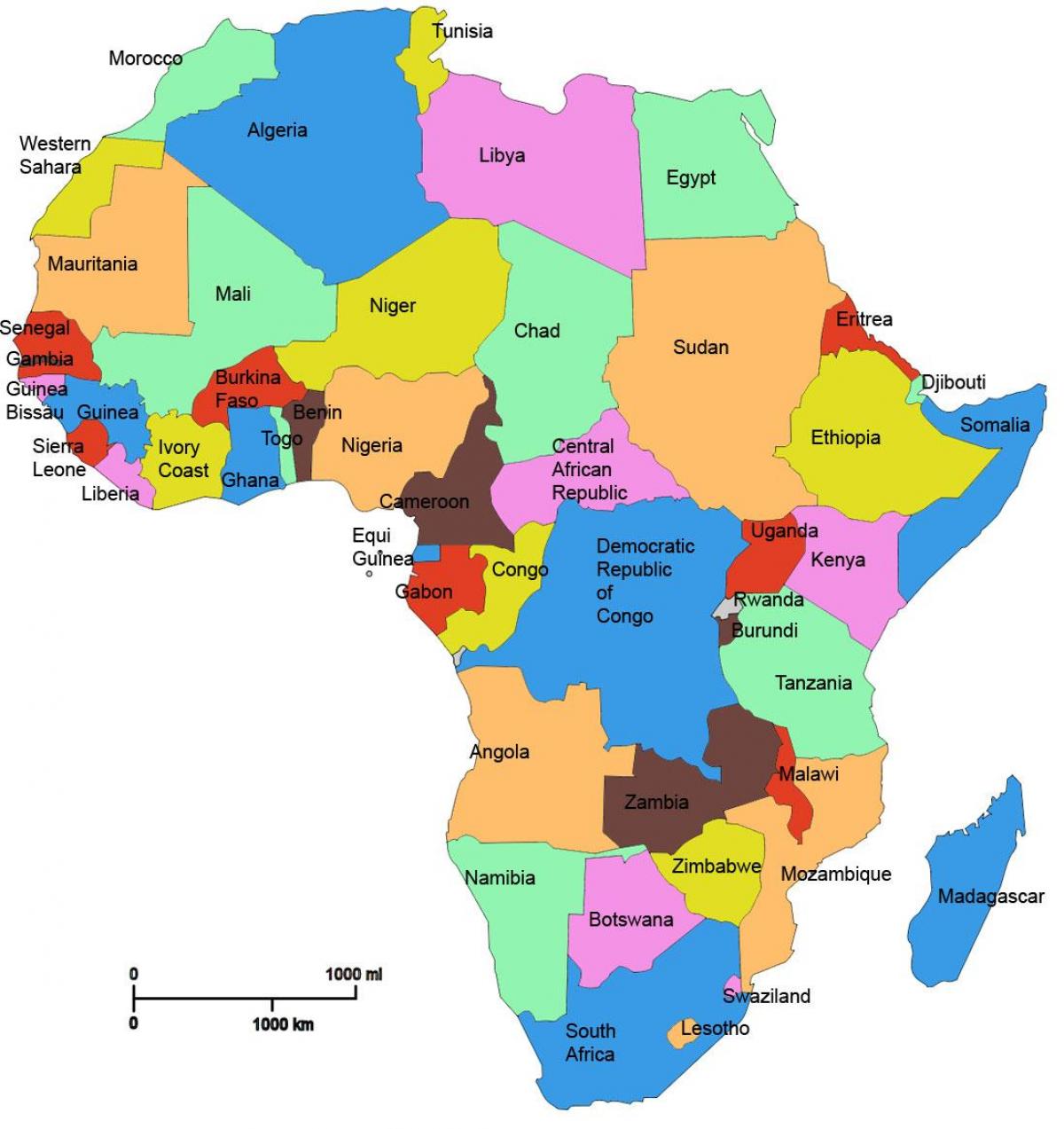 図アフリカを示すタンザニア