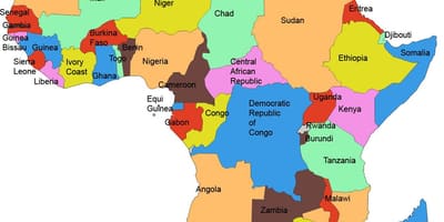 図アフリカを示すタンザニア