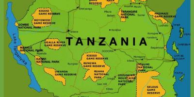 地図のタンザニア